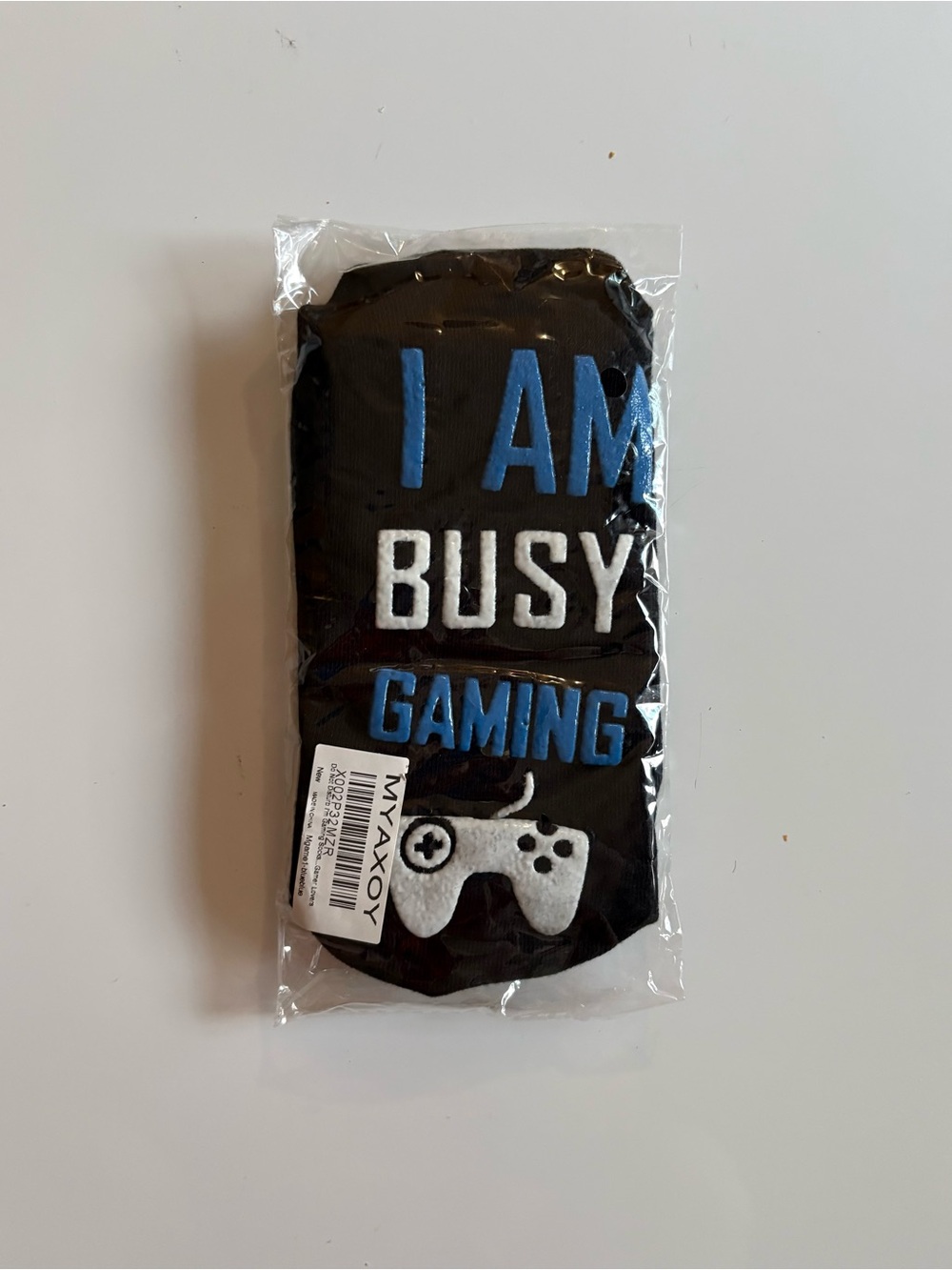 I AM BUSY GAMING Black Novelty Socks